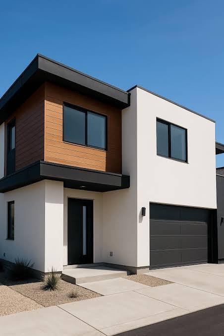 Modern exterior painting project