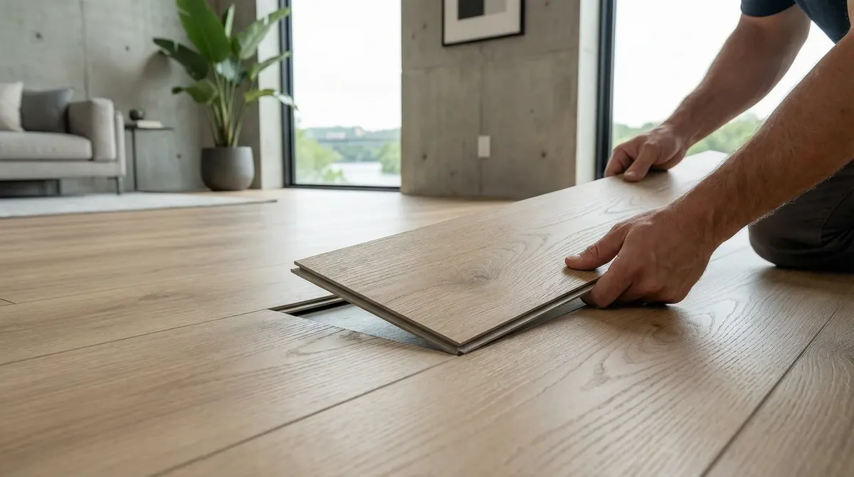 Luxury Vinyl Plank flooring installation