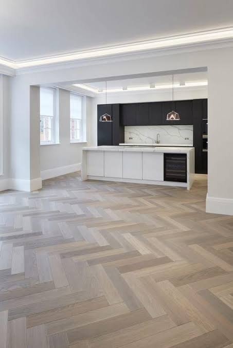Modern floor installation project